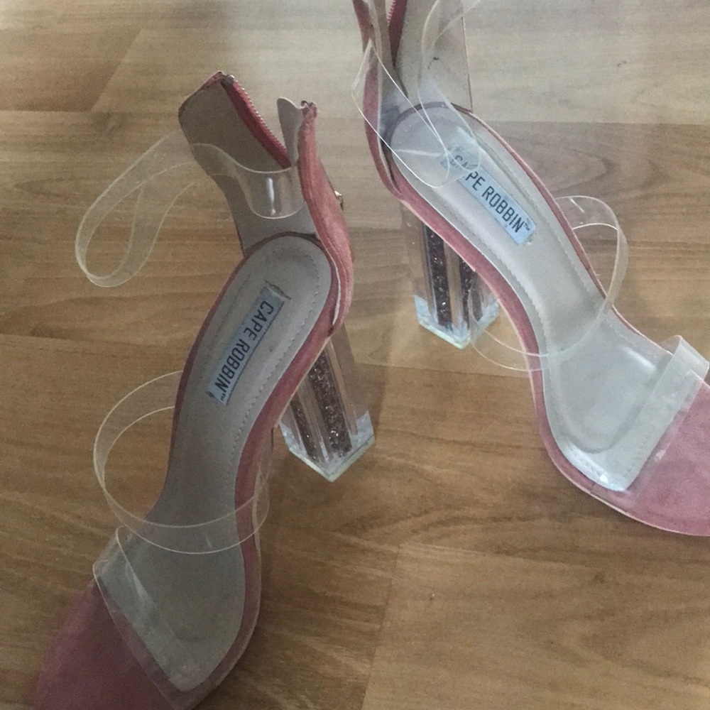Pink women high heels